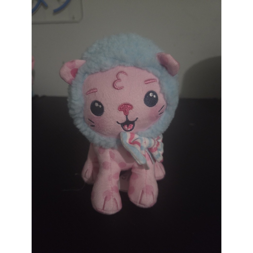 Moriah Elizabeth Lion Plush Baby Leon 6" Stuffed Animal Toy Pink Blue Woolly D21